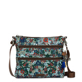 Sakroots Basic Crossbody - EcoTwill - Emerald Mojave Garden