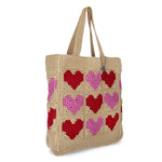 The Sak Lanie Market Tote - Hand Crochet - Bamboo Heart