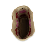 The Sak Lanie Market Tote - Hand Crochet - Bamboo Heart