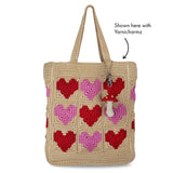 The Sak Lanie Market Tote - Hand Crochet - Bamboo Heart