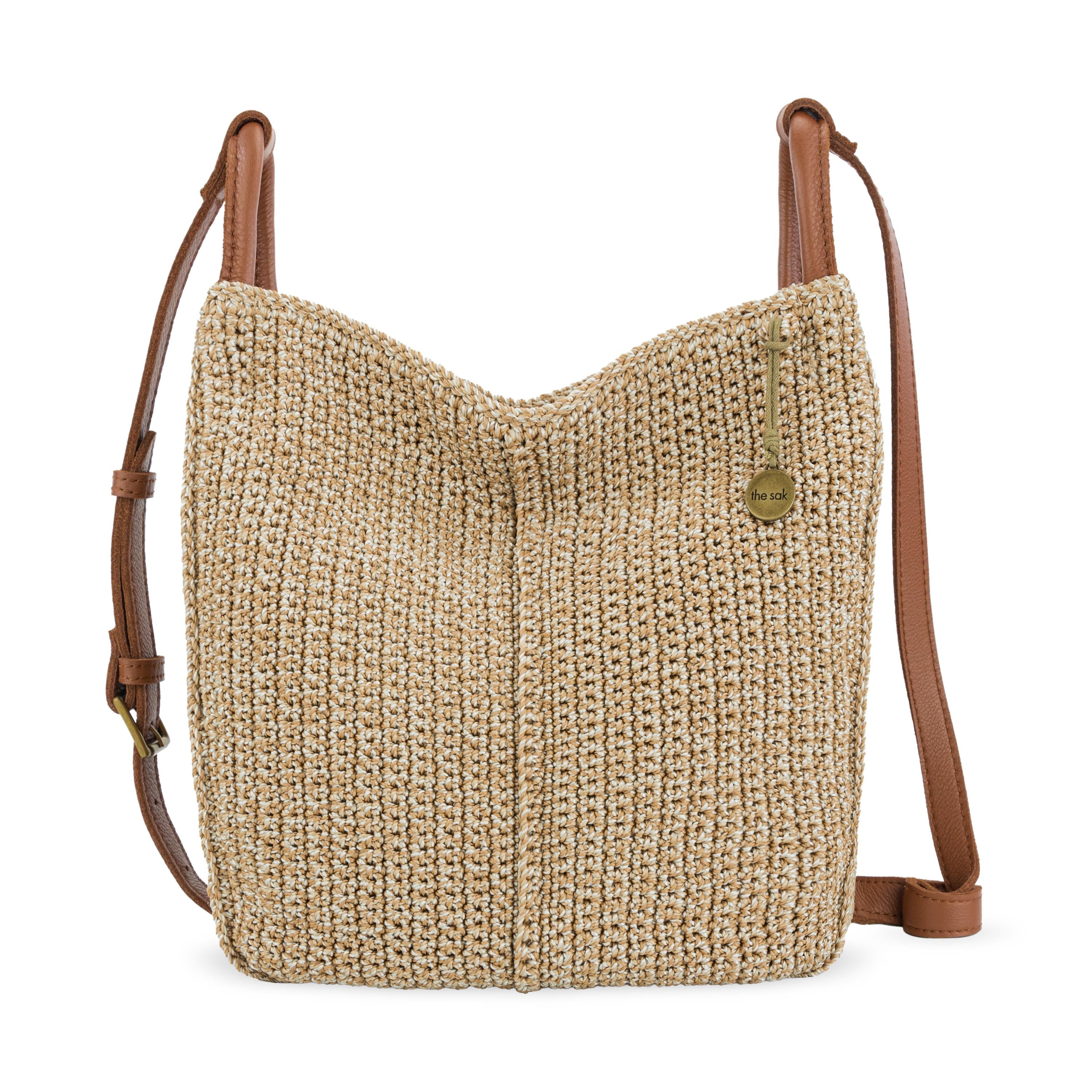 Los Feliz Crossbody Bag in Bamboo Static Crochet – The Sak