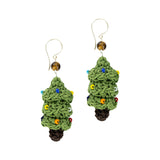 The Sak Cyrus Charm Earrings - Hand Crochet - Christmas Tree