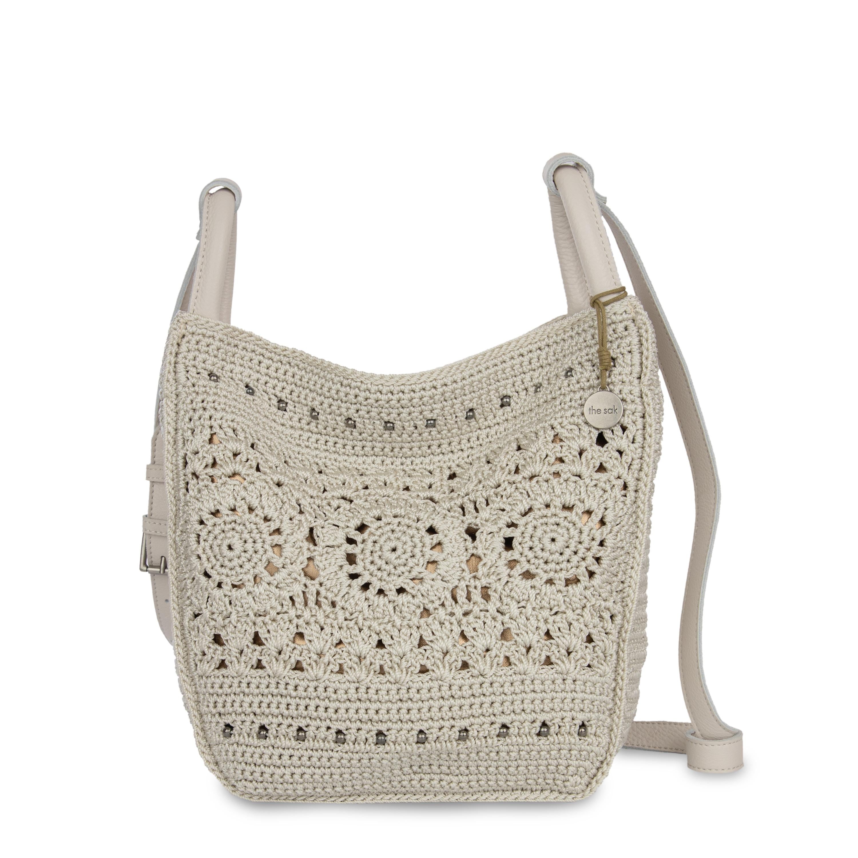 Los Feliz Crossbody - Hand Crochet - Natural Medallion