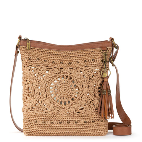 The Sak Lucia Crossbody - Hand Crochet - Bamboo Medallion