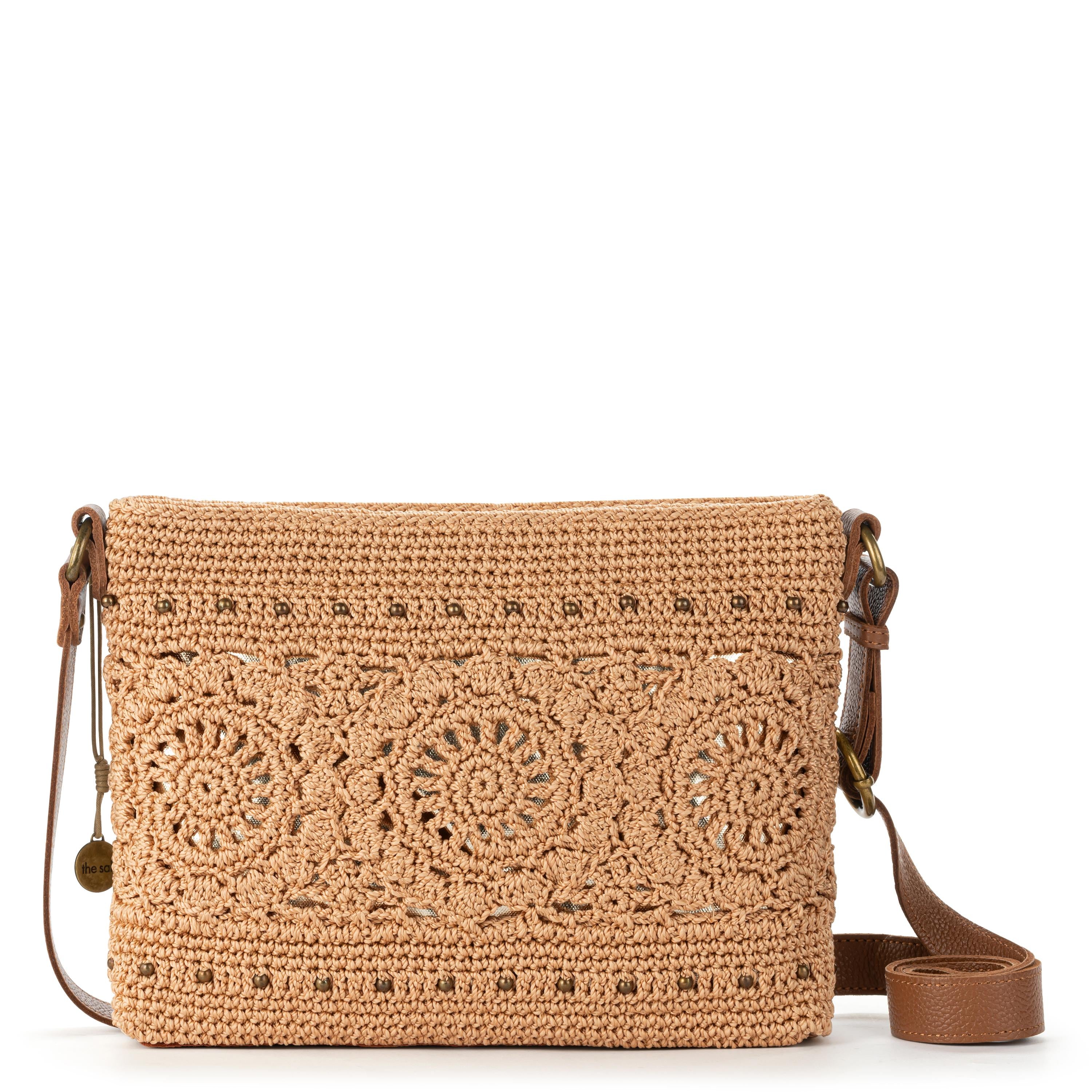 The Sak Melrose Crossbody - Hand Crochet - Bamboo Medallion