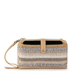 The Sak Iris Smartphone Wallet - Hand Crochet - Sand Stripe