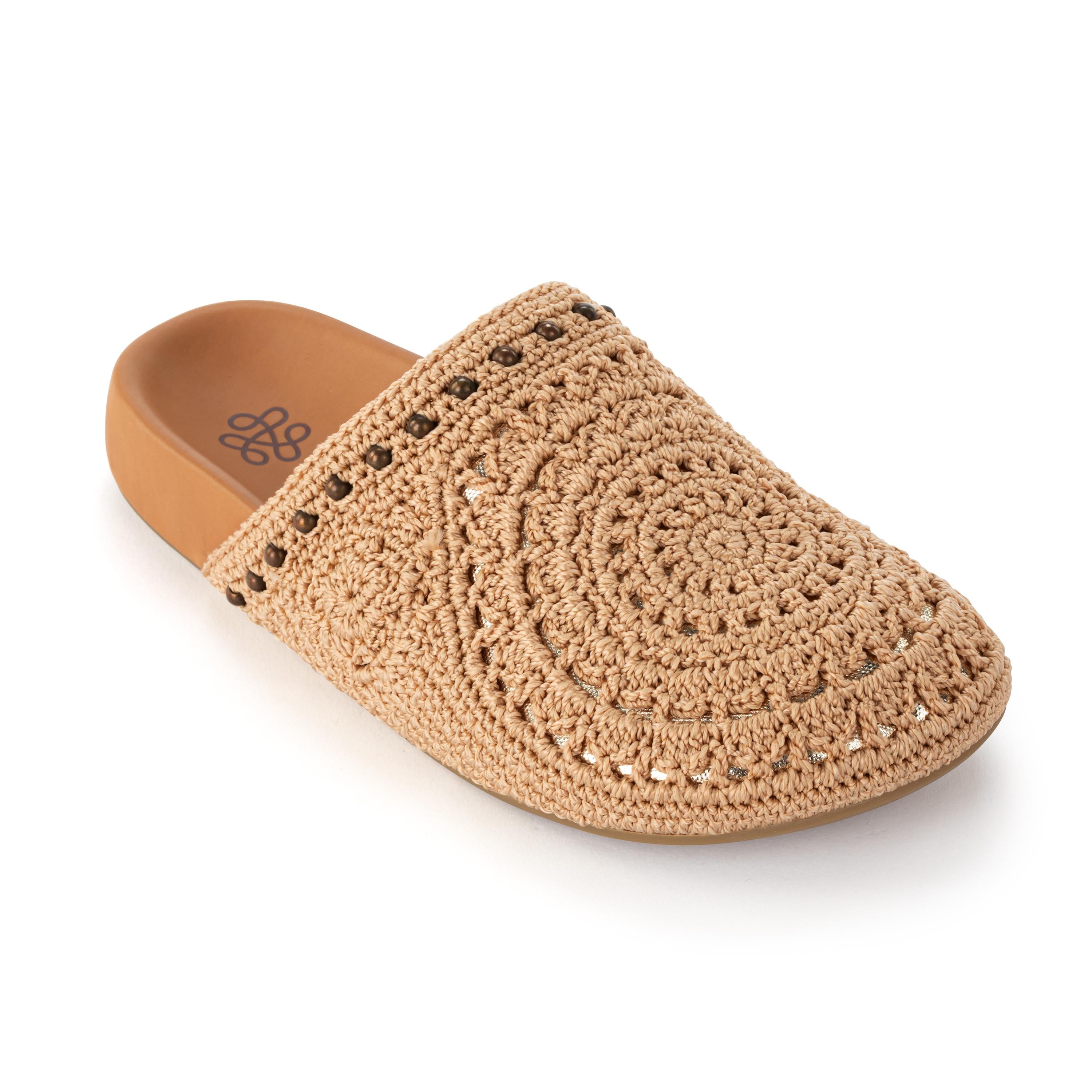 The Sak Bolinas Clog - Hand Crochet - Bamboo Medallion