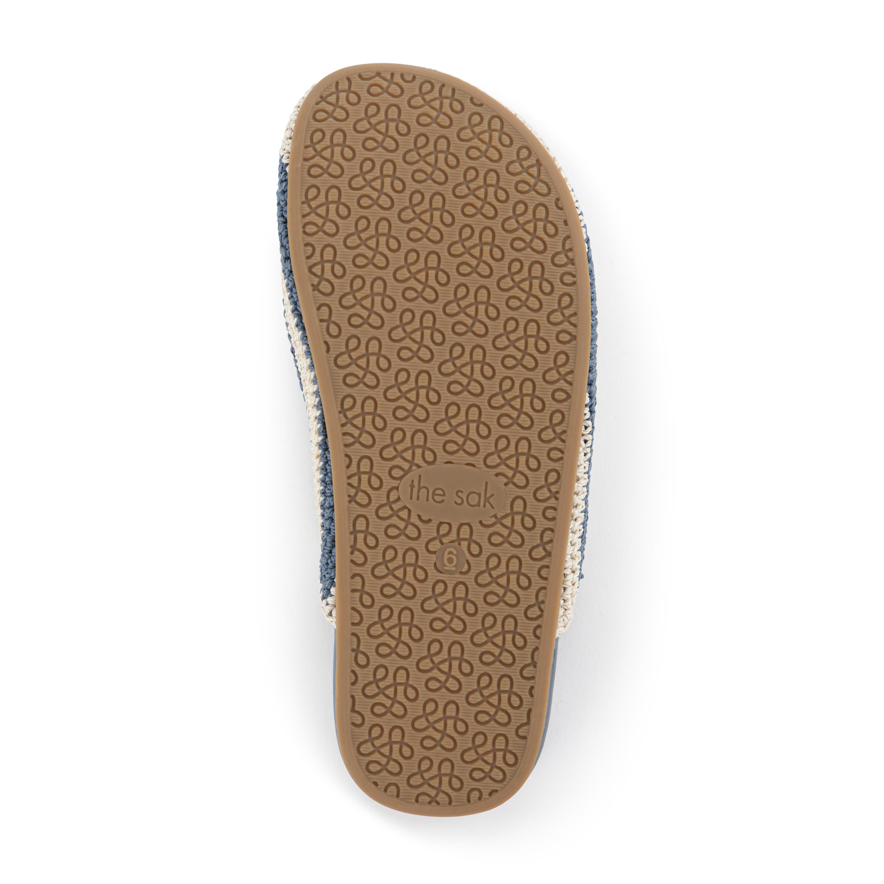 The Sak Bolinas Clog - Hand Crochet - Maritime Stripe