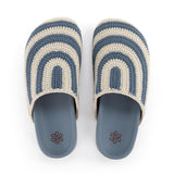 The Sak Bolinas Clog - Hand Crochet - Maritime Stripe