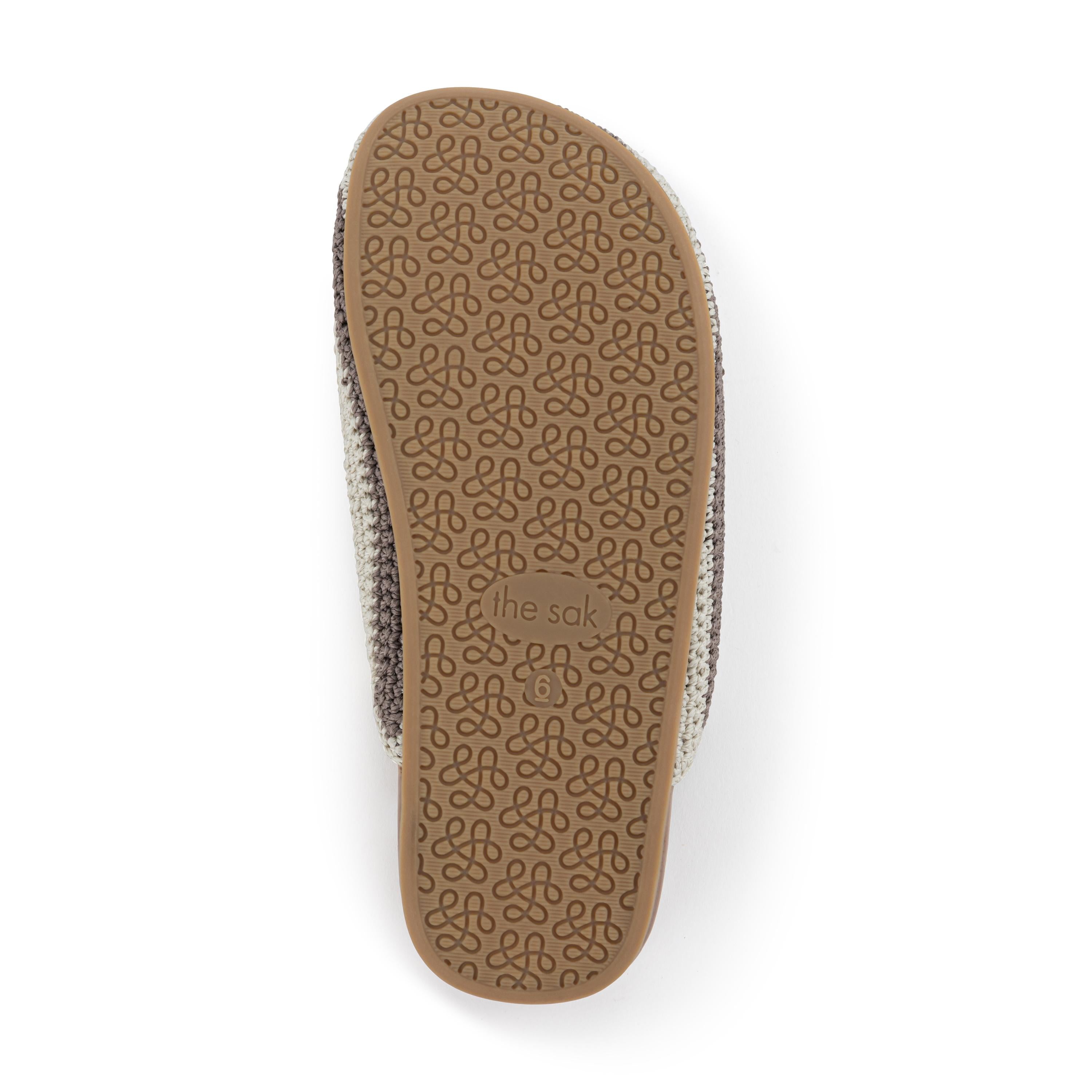 The Sak Bolinas Clog - Hand Crochet - Mushroom Stripe