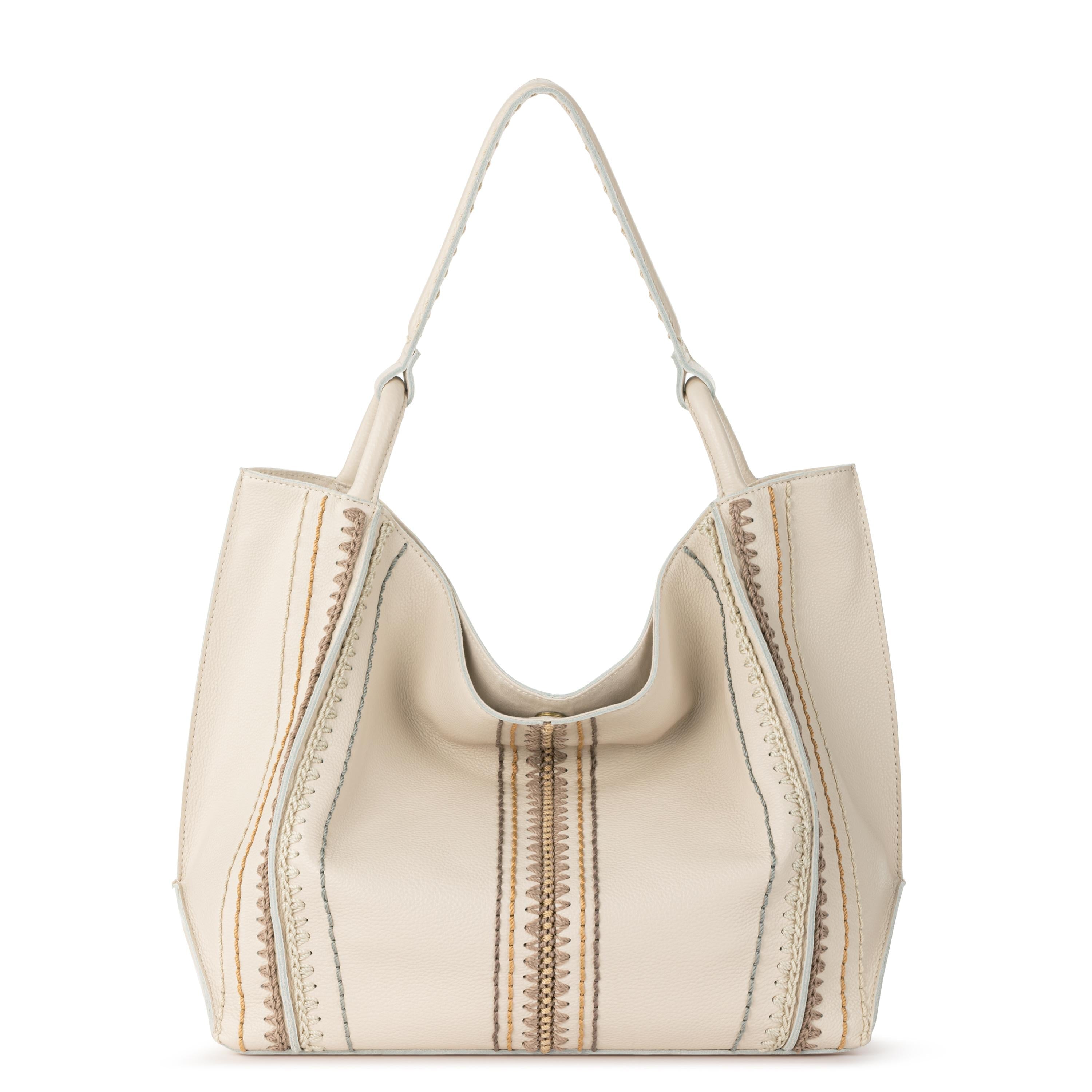 The Sak Los Feliz Large Tote 3 Piece Set - Leather - Stone Seminyak