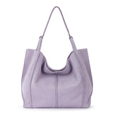 The Sak Los Feliz Large Tote - Leather - Orchid Suede