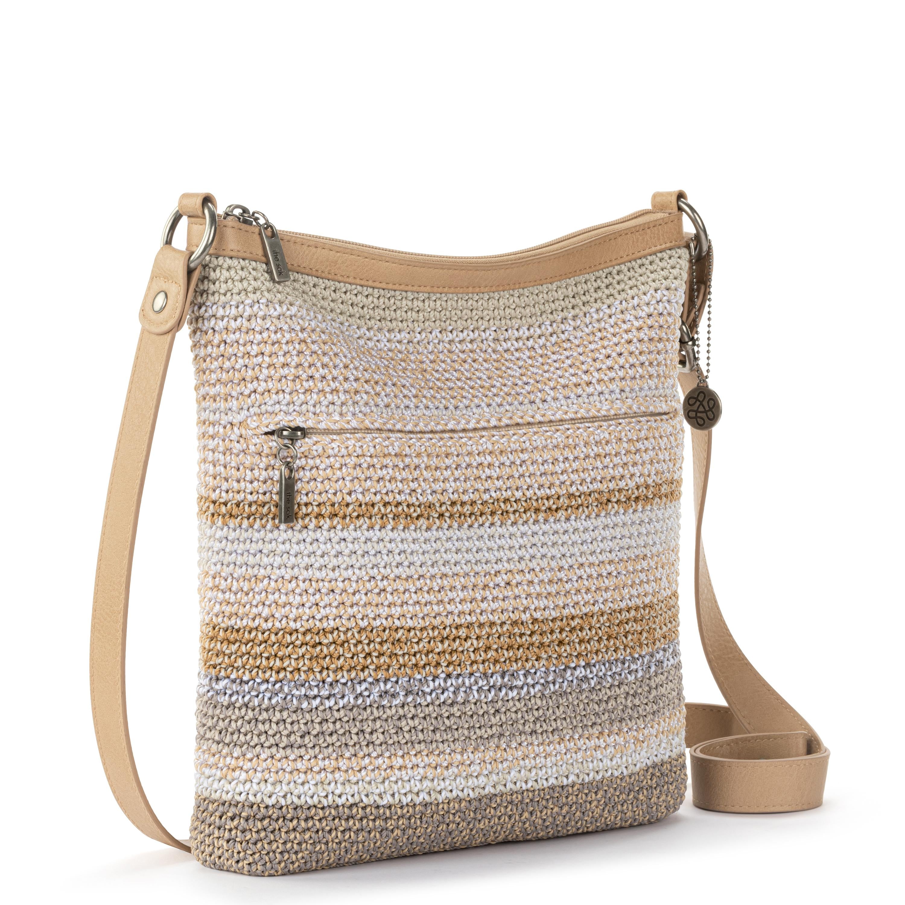 The Sak Lucia Crossbody - Hand Crochet - Sand Stripe
