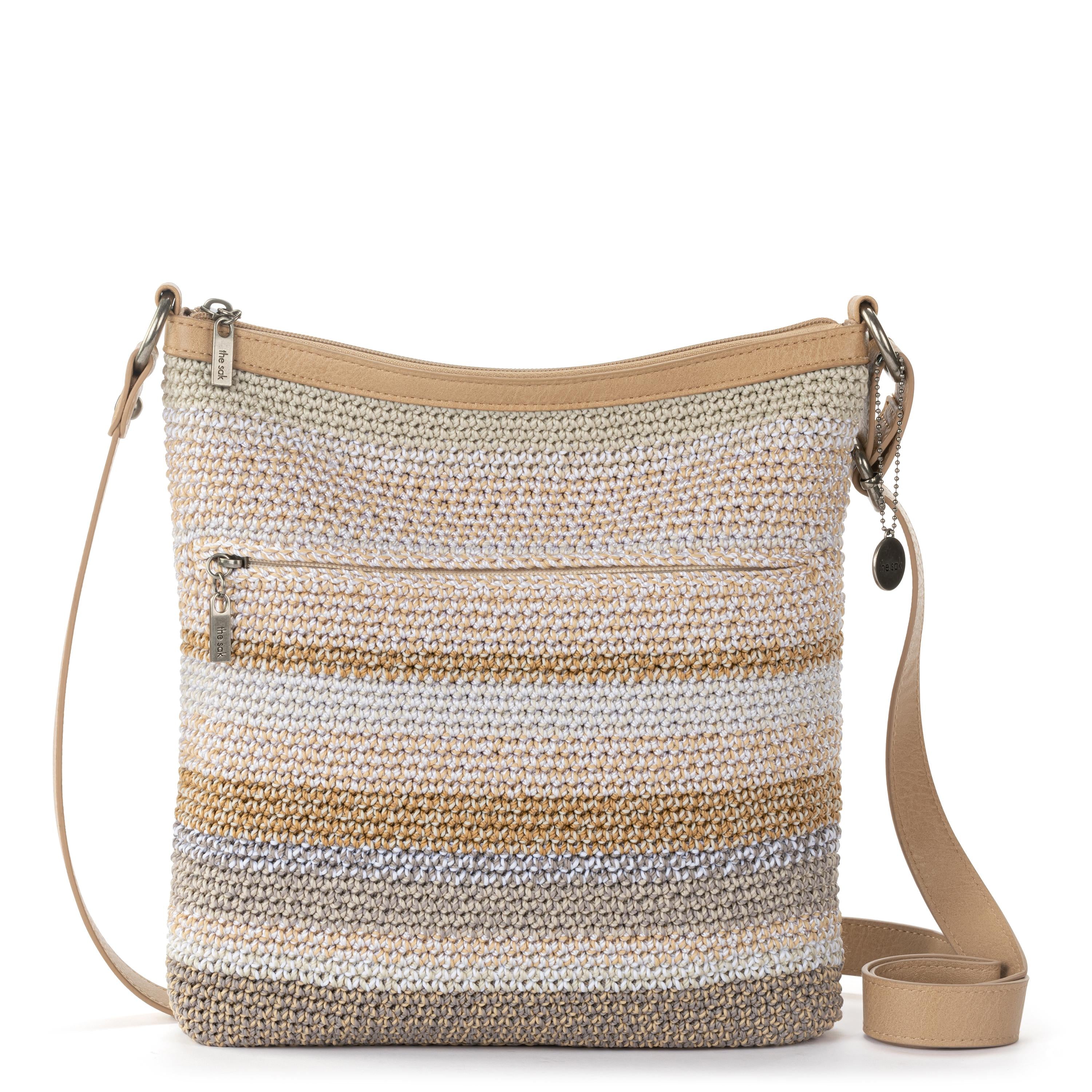The Sak Lucia Crossbody - Hand Crochet - Sand Stripe