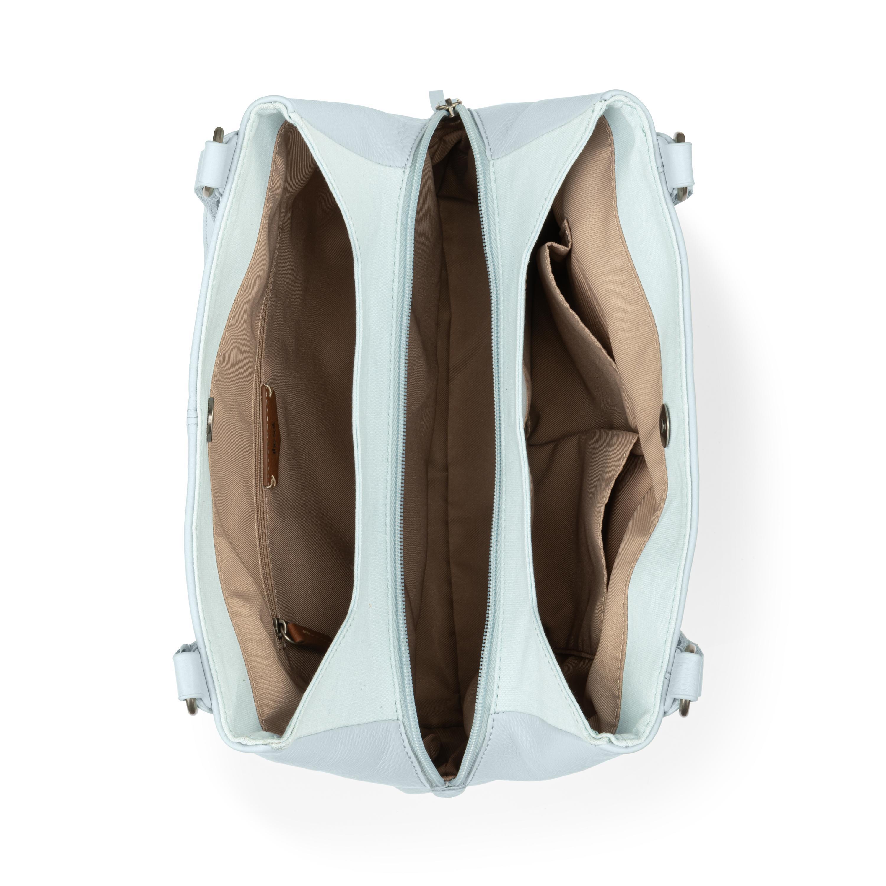 The Sak Melrose Satchel - Leather - Ice Blue