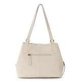 The Sak Melrose Satchel - Leather - Stone Multi Needlepoint