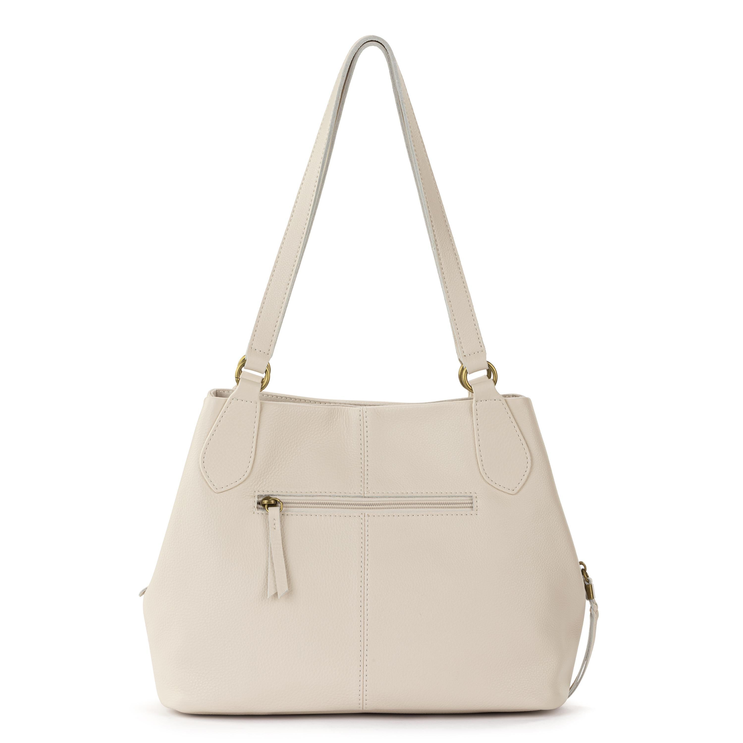 The Sak Melrose Satchel - Leather - Stone Multi Needlepoint