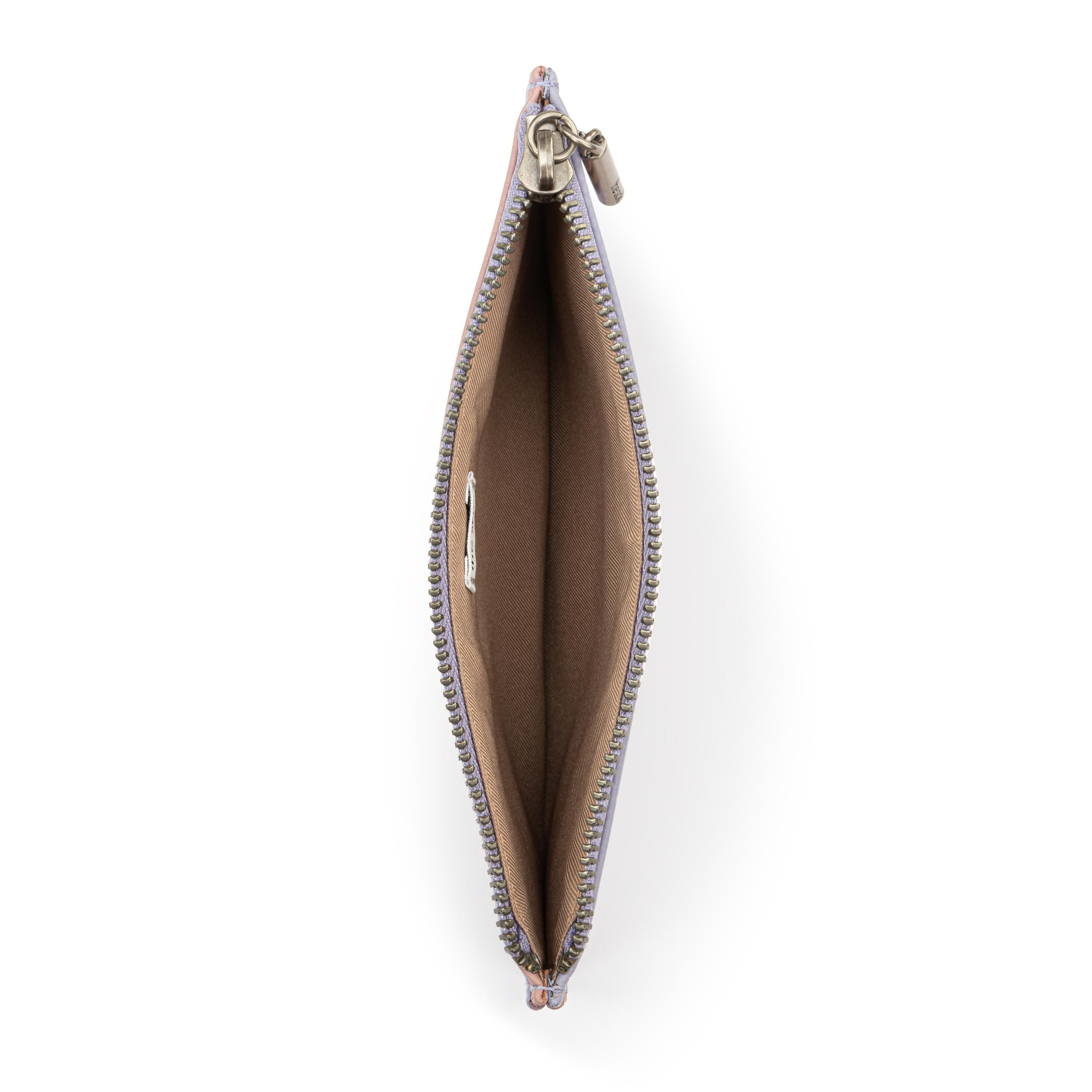 The Sak Neva Large Card Wallet - Leather - Orchid Block