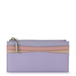 The Sak Neva Large Card Wallet - Leather - Orchid Block