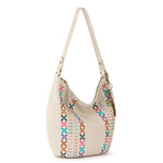 The Sak Sequoia Hobo - Leather - Stone Multi Needlepoint