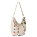 The Sak Sequoia Hobo - Leather - Stone Multi Needlepoint