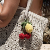 The Sak Yarnicharmz Dangle - Hand Crochet - Lemon