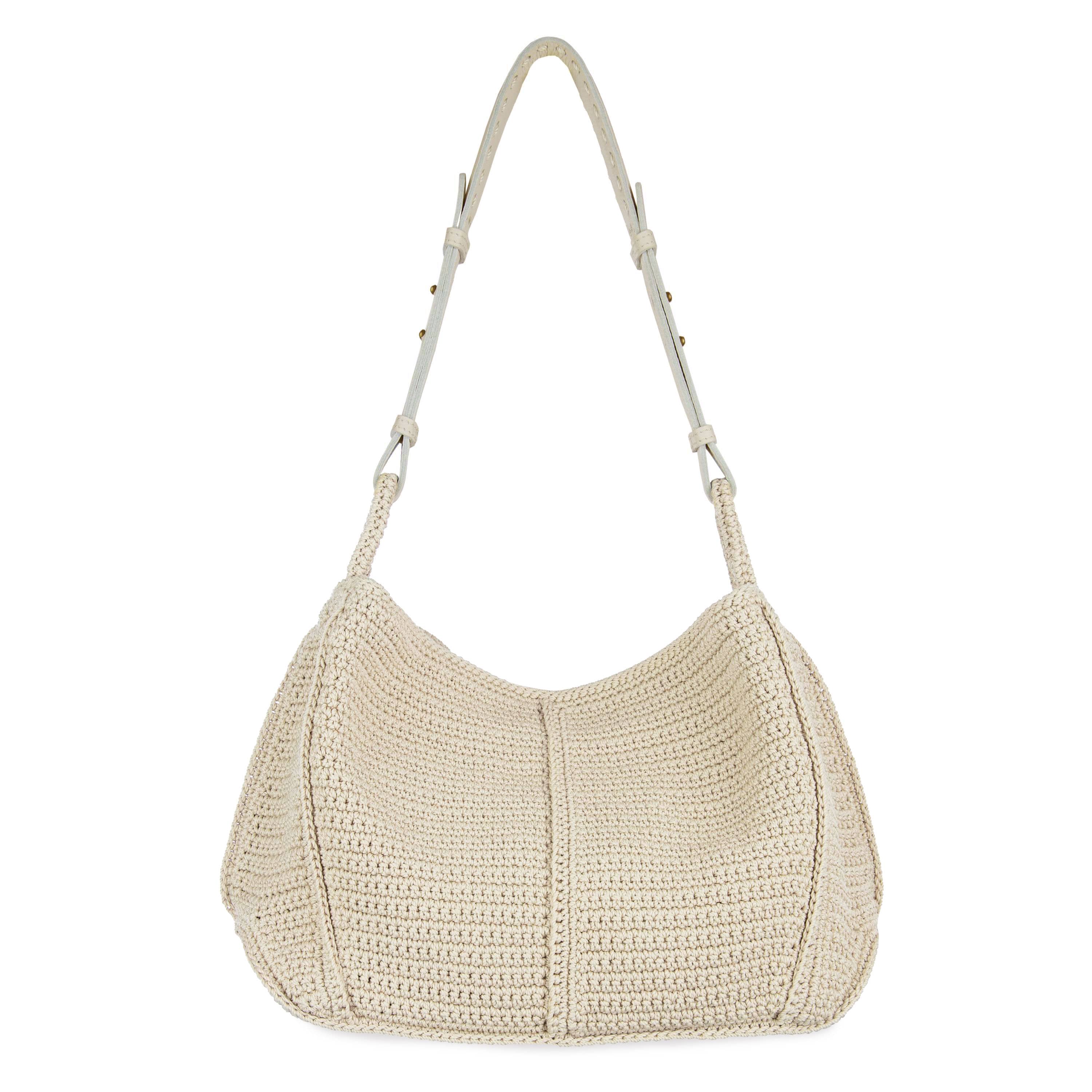 The Sak Los Feliz Hobo - Hand Crochet - Ecru