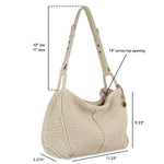 The Sak Los Feliz Hobo - Hand Crochet - Ecru