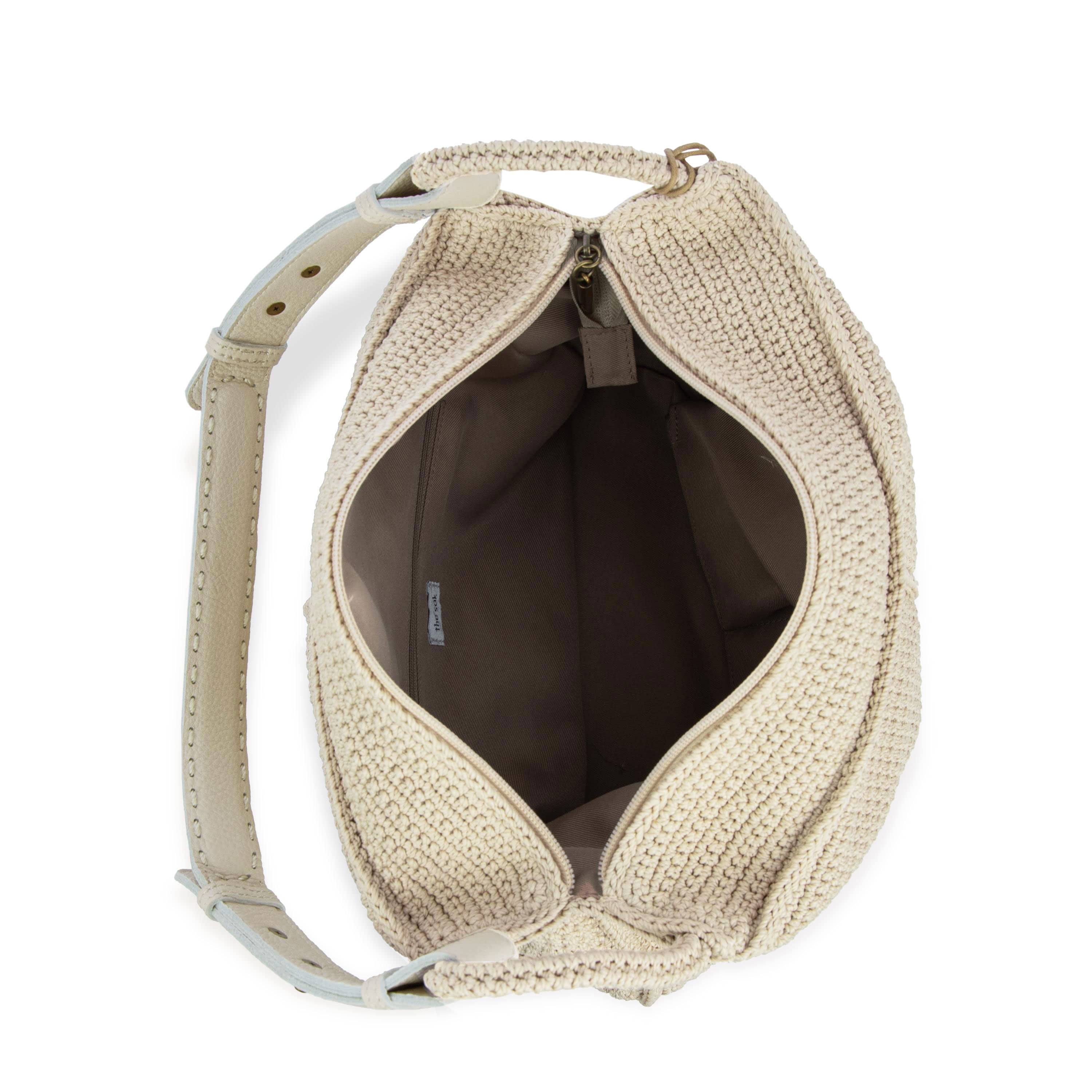 The Sak Los Feliz Hobo - Hand Crochet - Ecru