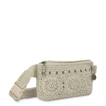 The Sak Caraway Small Belt Bag - Hand Crochet - Natural Medallion