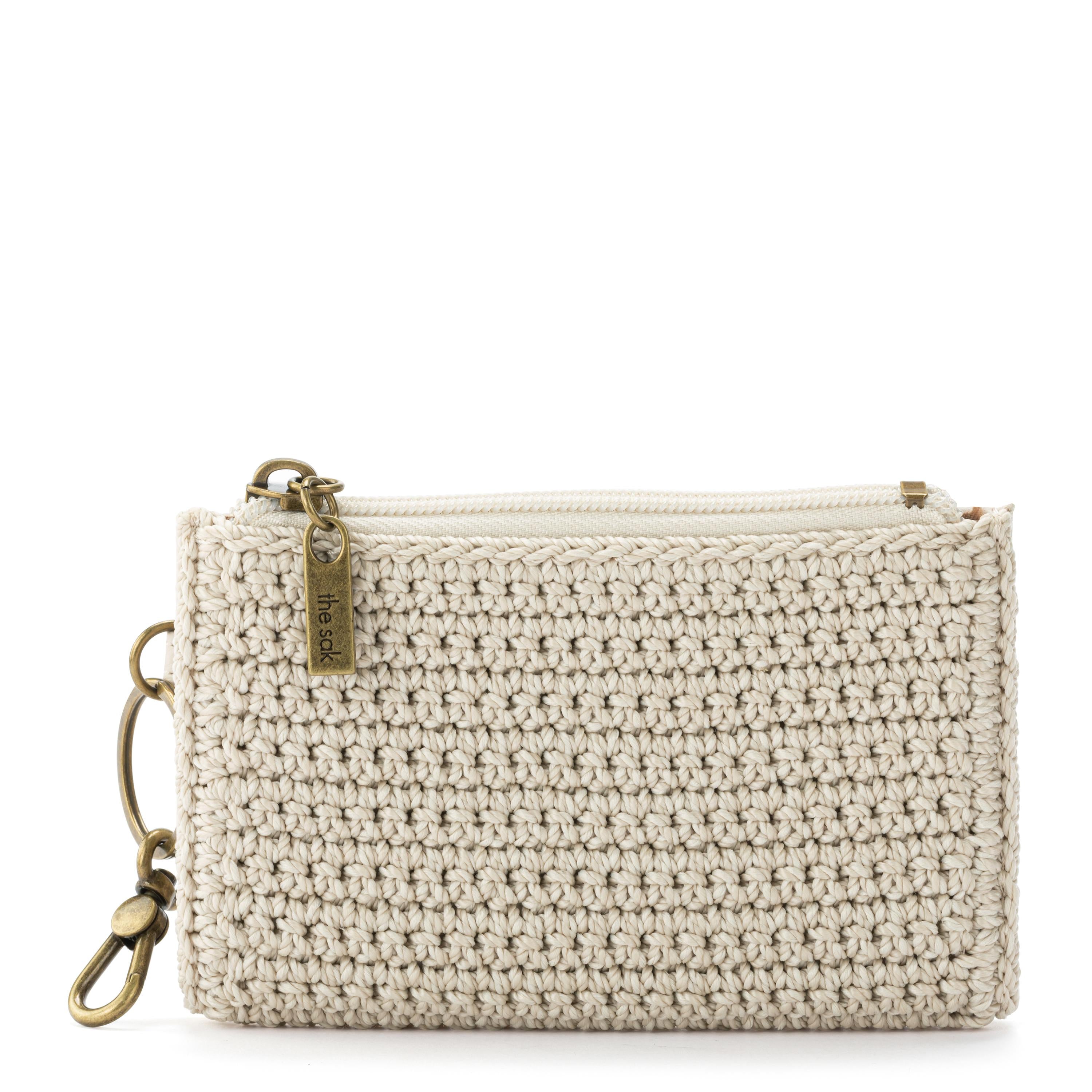 The Sak Encino Essential Wallet - Hand Crochet - Ecru