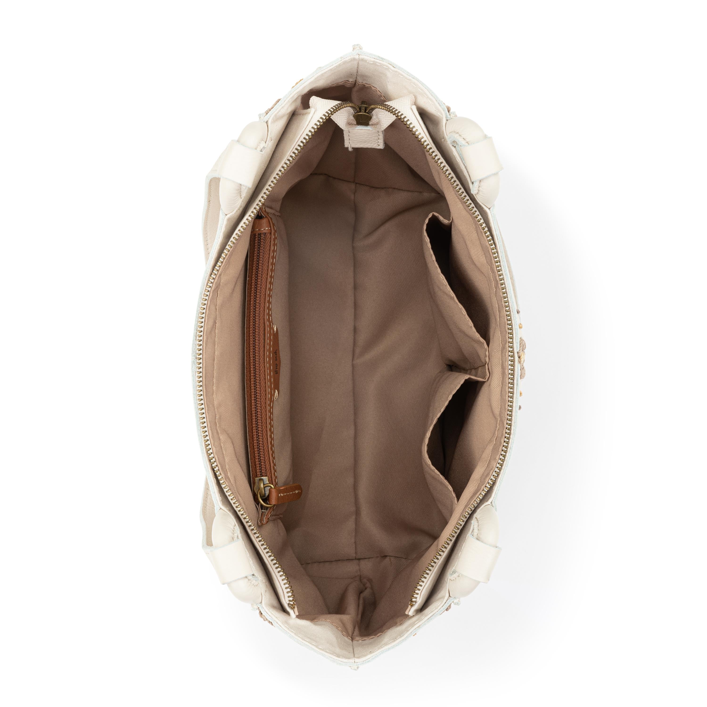 The Sak Los Feliz Satchel - Leather - Stone Neutral Seminyak