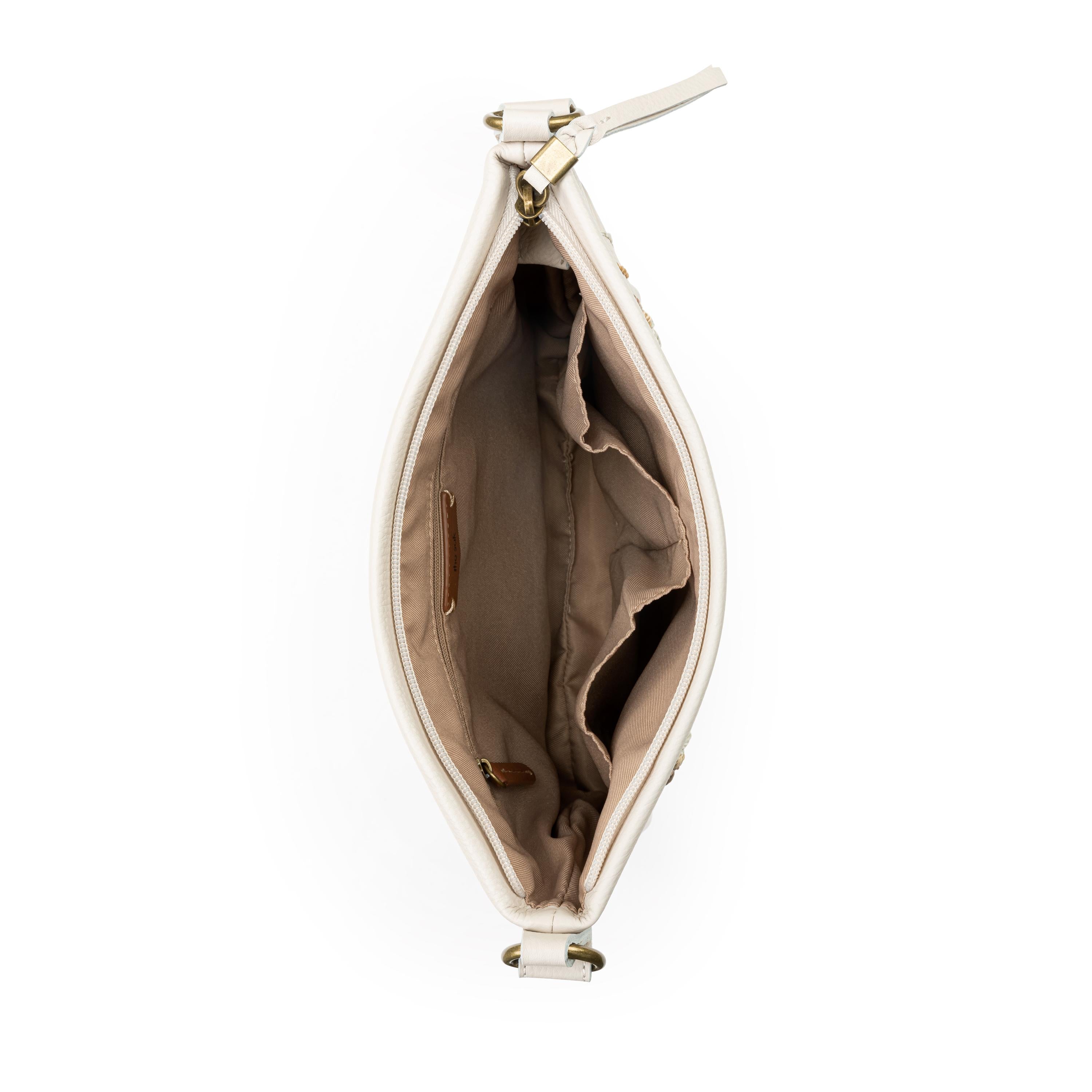 The Sak Melrose Crossbody - Leather - Stone Neutral Seminyak