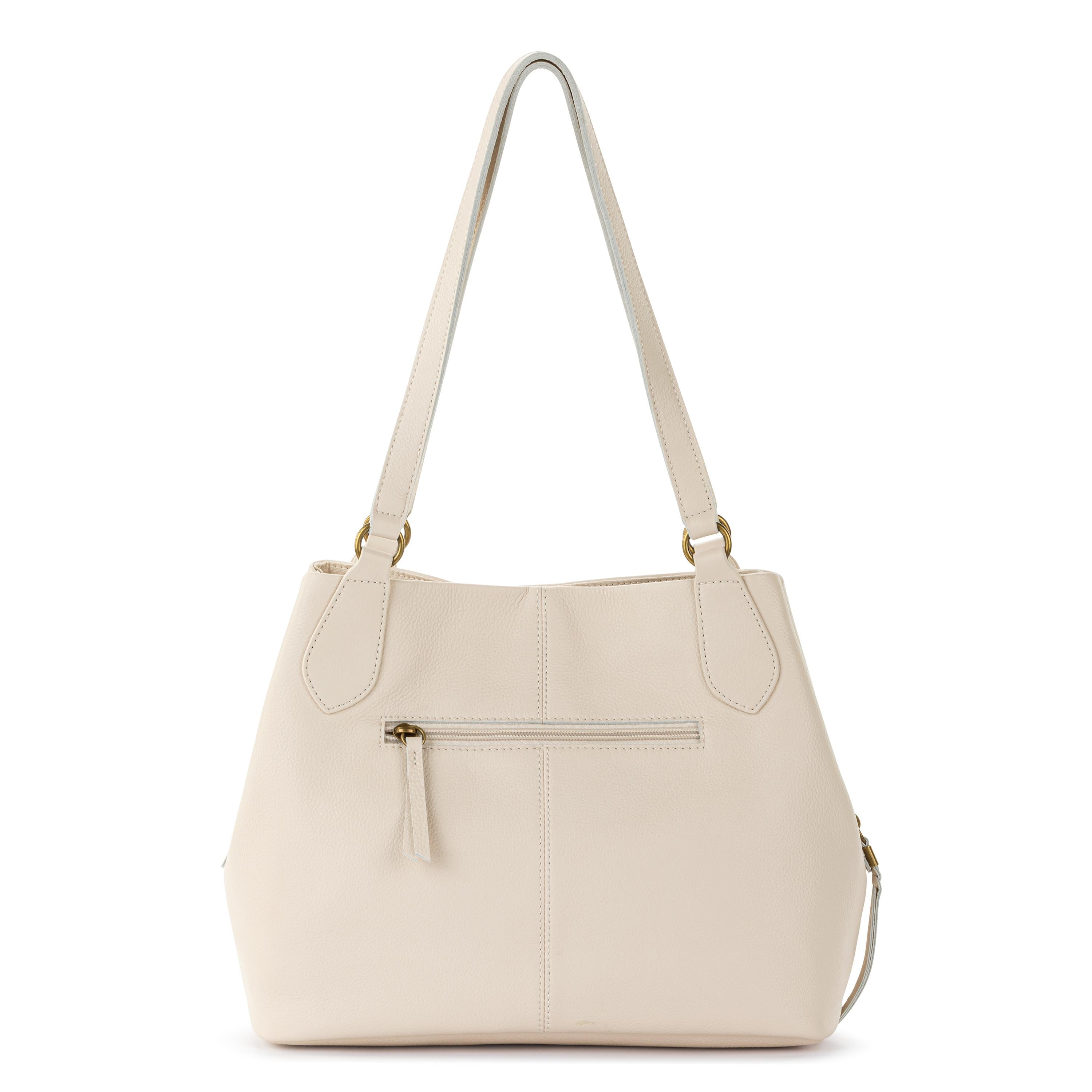 The Sak Melrose Satchel - Leather - Stone Neutral Seminyak