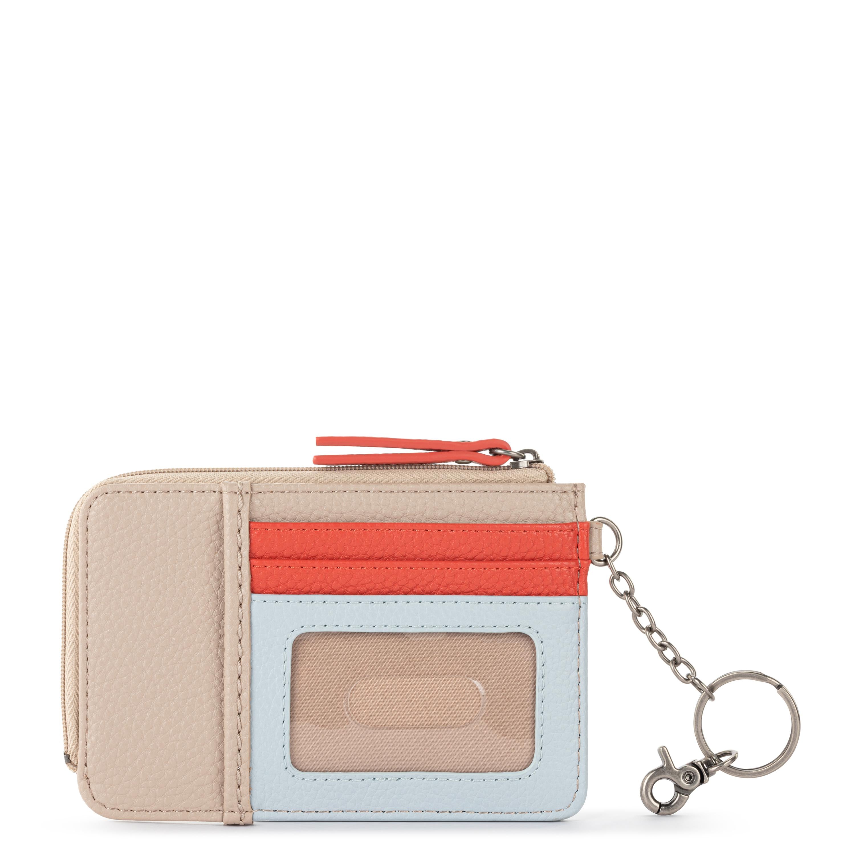 The Sak Iris Card Wallet - Leather - Sand Cayenne Block