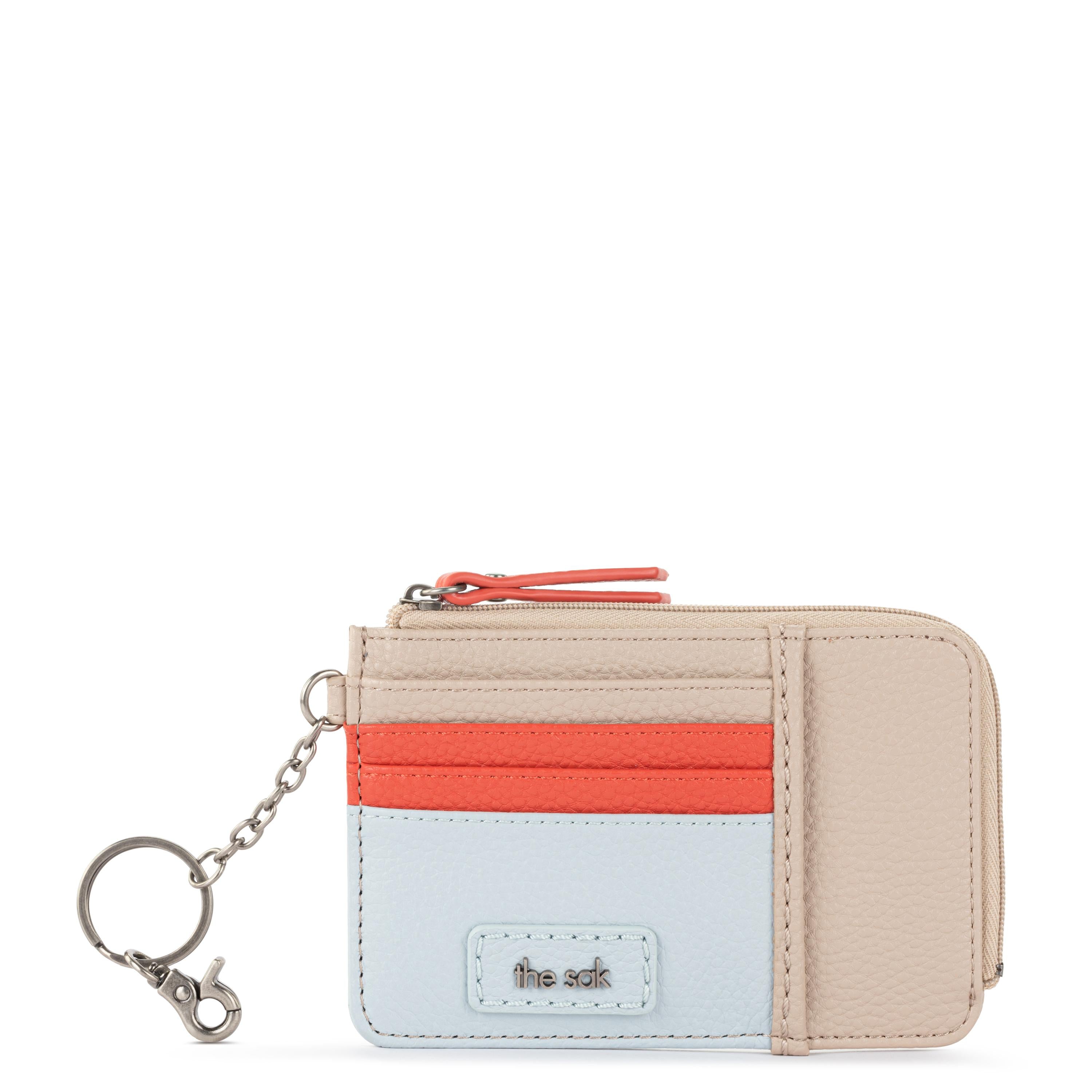 The Sak Iris Card Wallet - Leather - Sand Cayenne Block