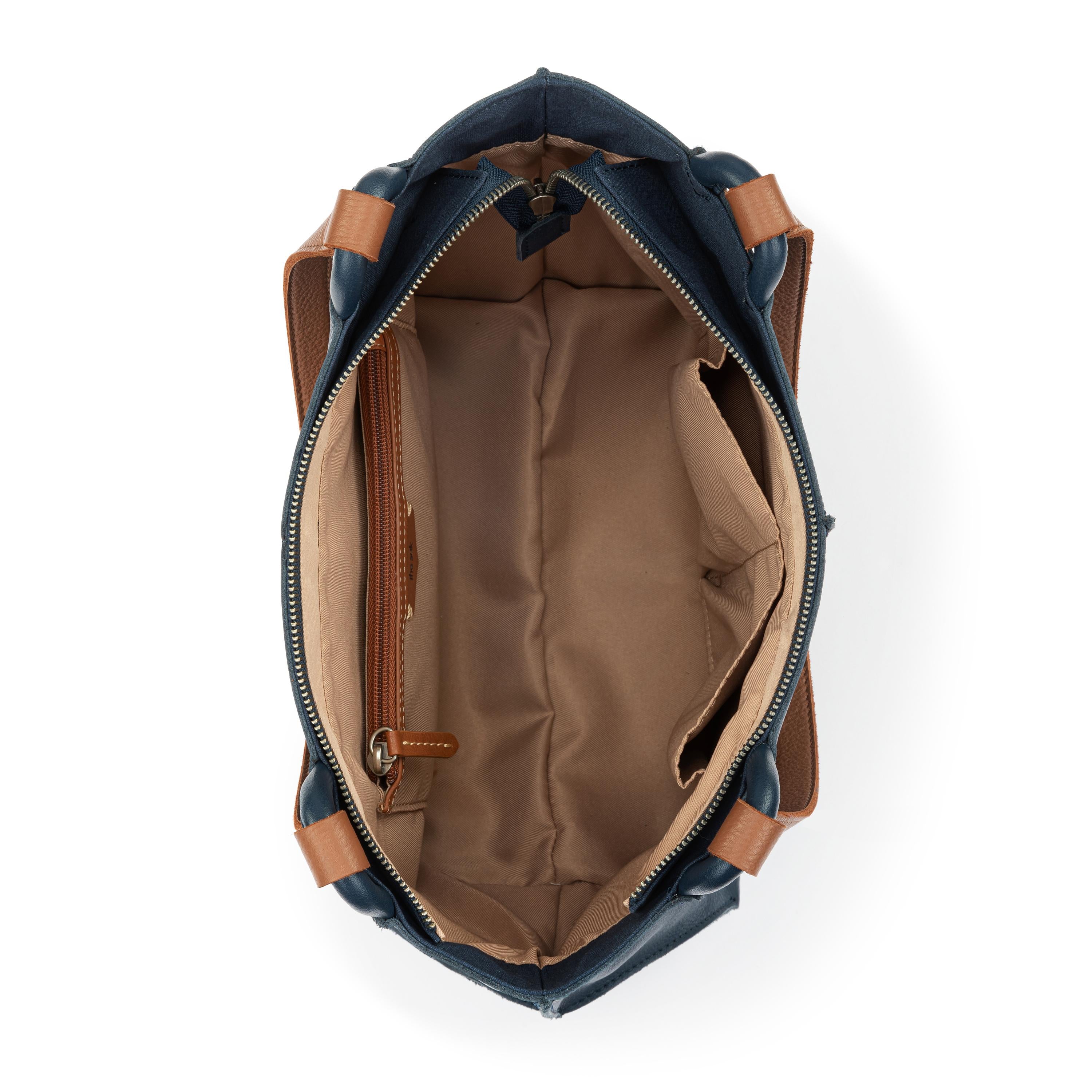 The Sak Los Feliz Satchel - Leather - Indigo