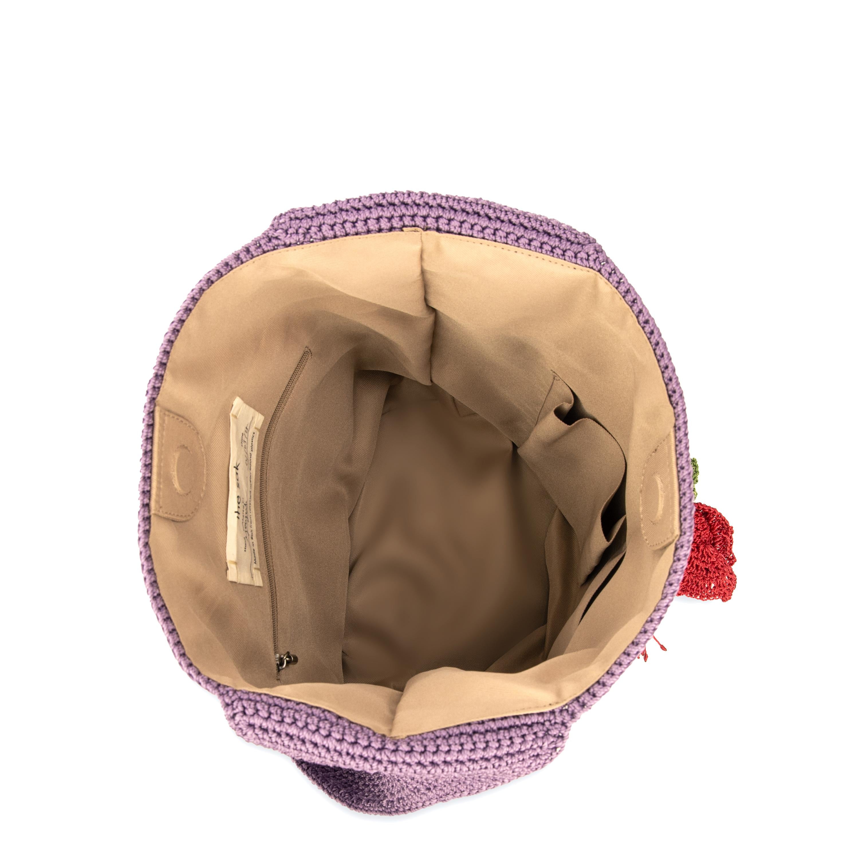 The Sak 120 Hobo - Hand Crochet - Heather Flowers