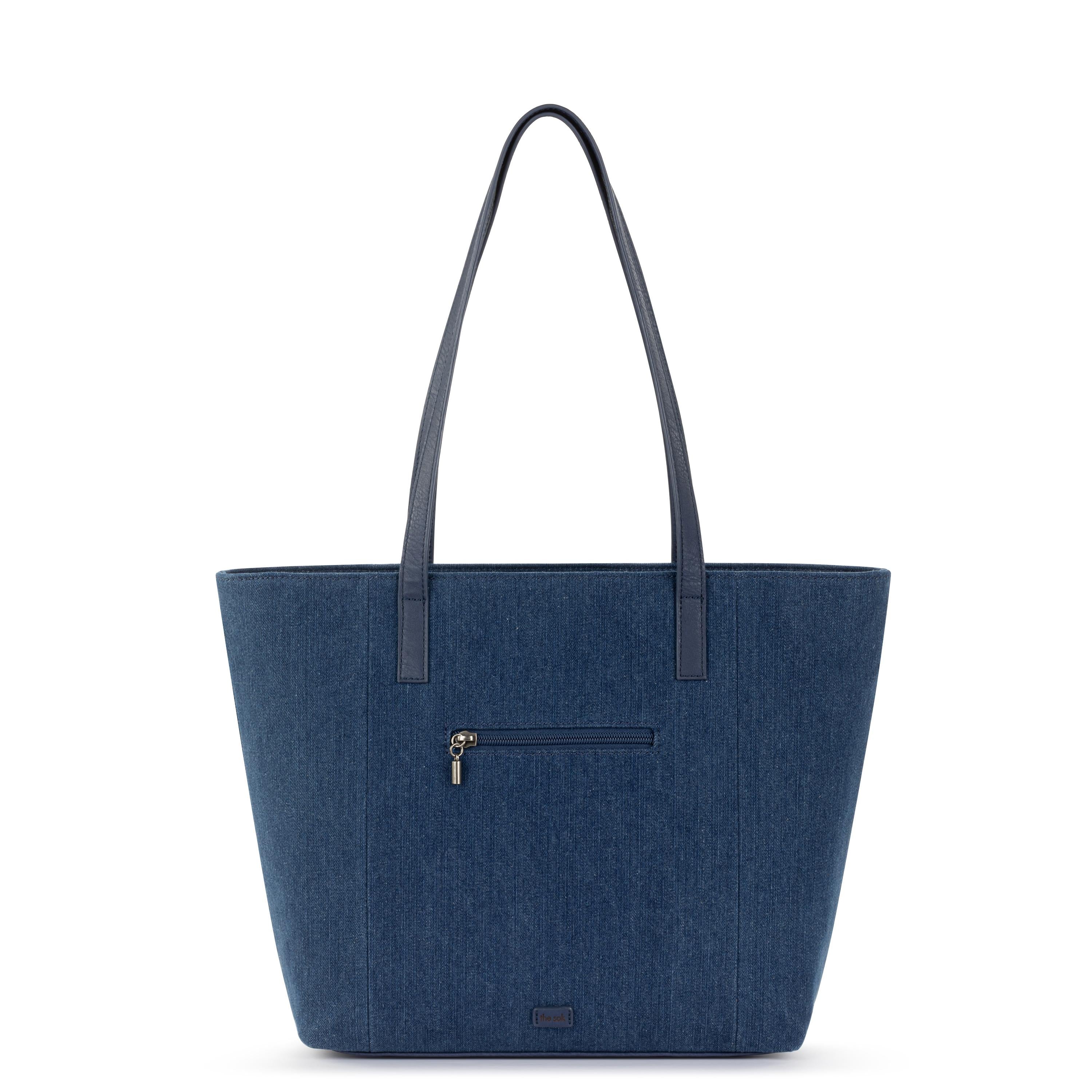 The Sak Metro Tote - Denim - Reef Seascape Embroidery