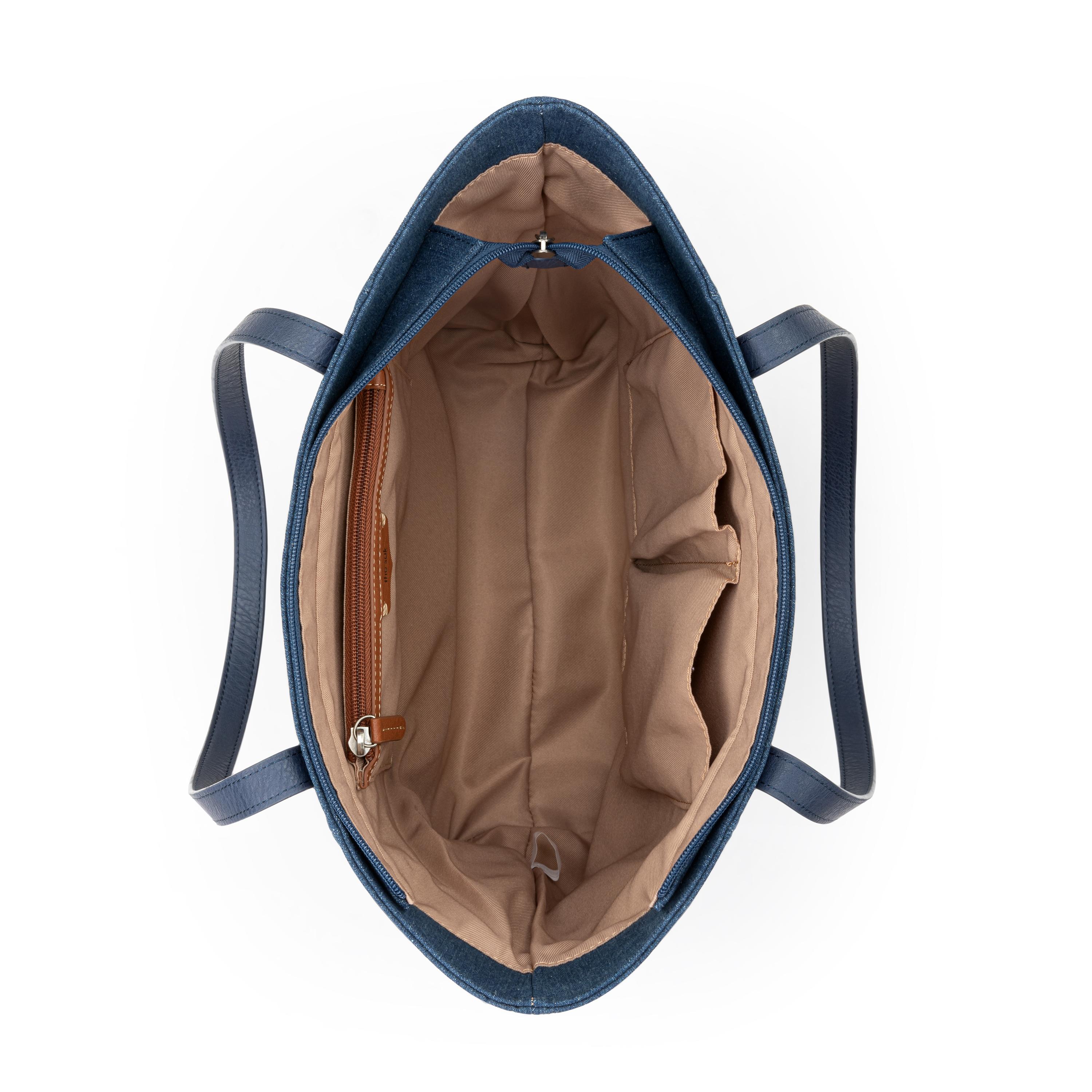 The Sak Metro Tote - Denim - Reef Seascape Embroidery