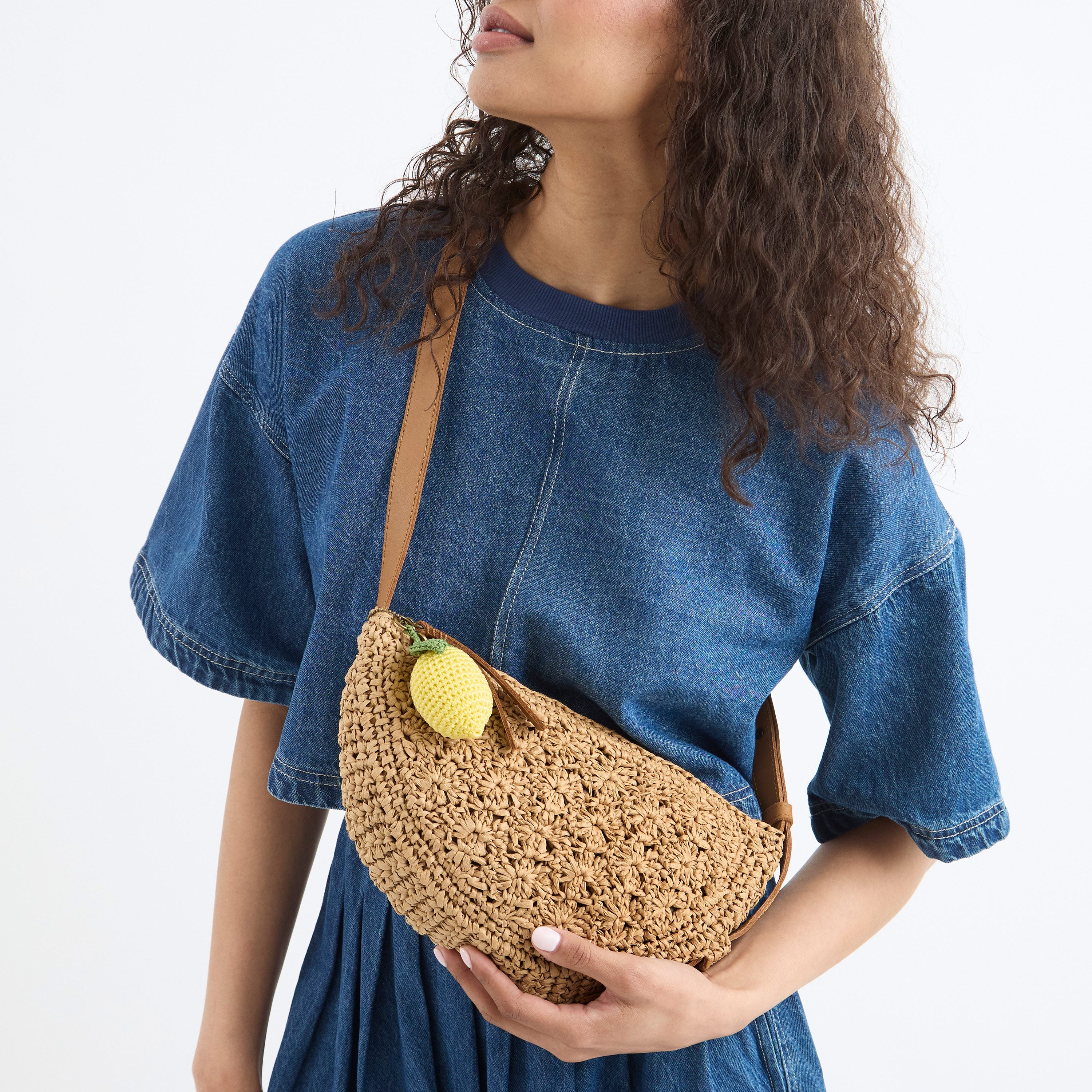 The Sak Tess Sling - Straw - Natural Primrose