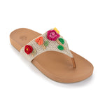 The Sak Everly Sandal - Hand Crochet - Flower Ecru
