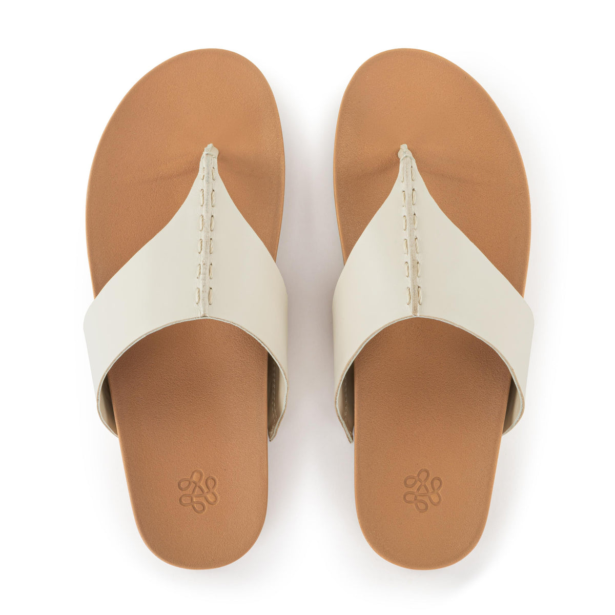Everly Sandal in Stone Leather