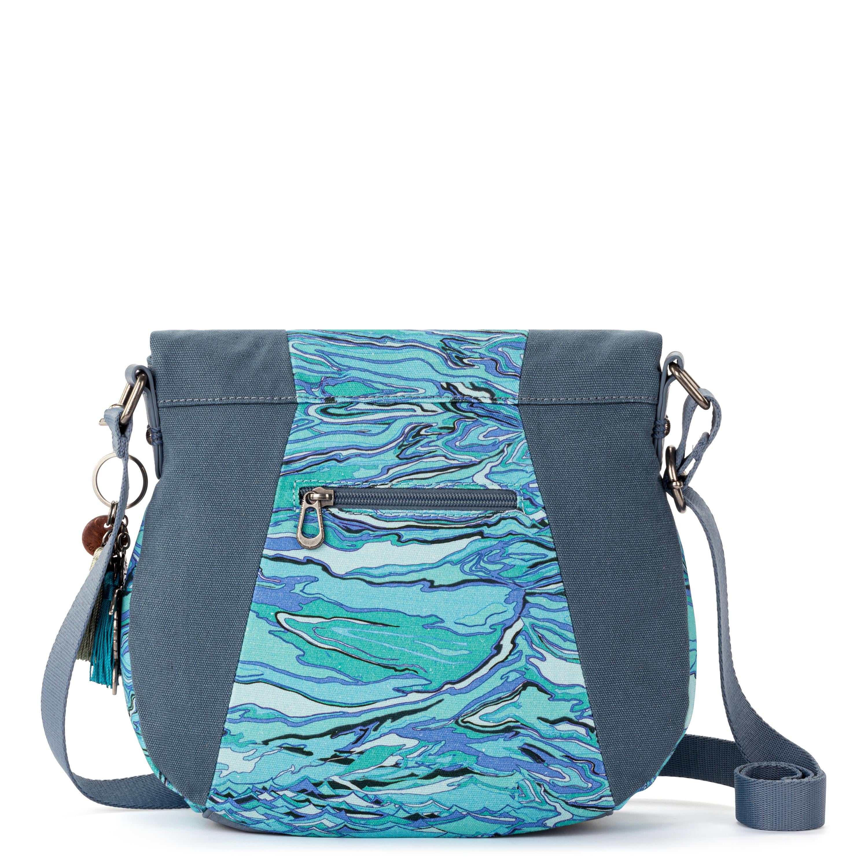 Sakroots Foldover Crossbody - Canvas - Reef Water Nation