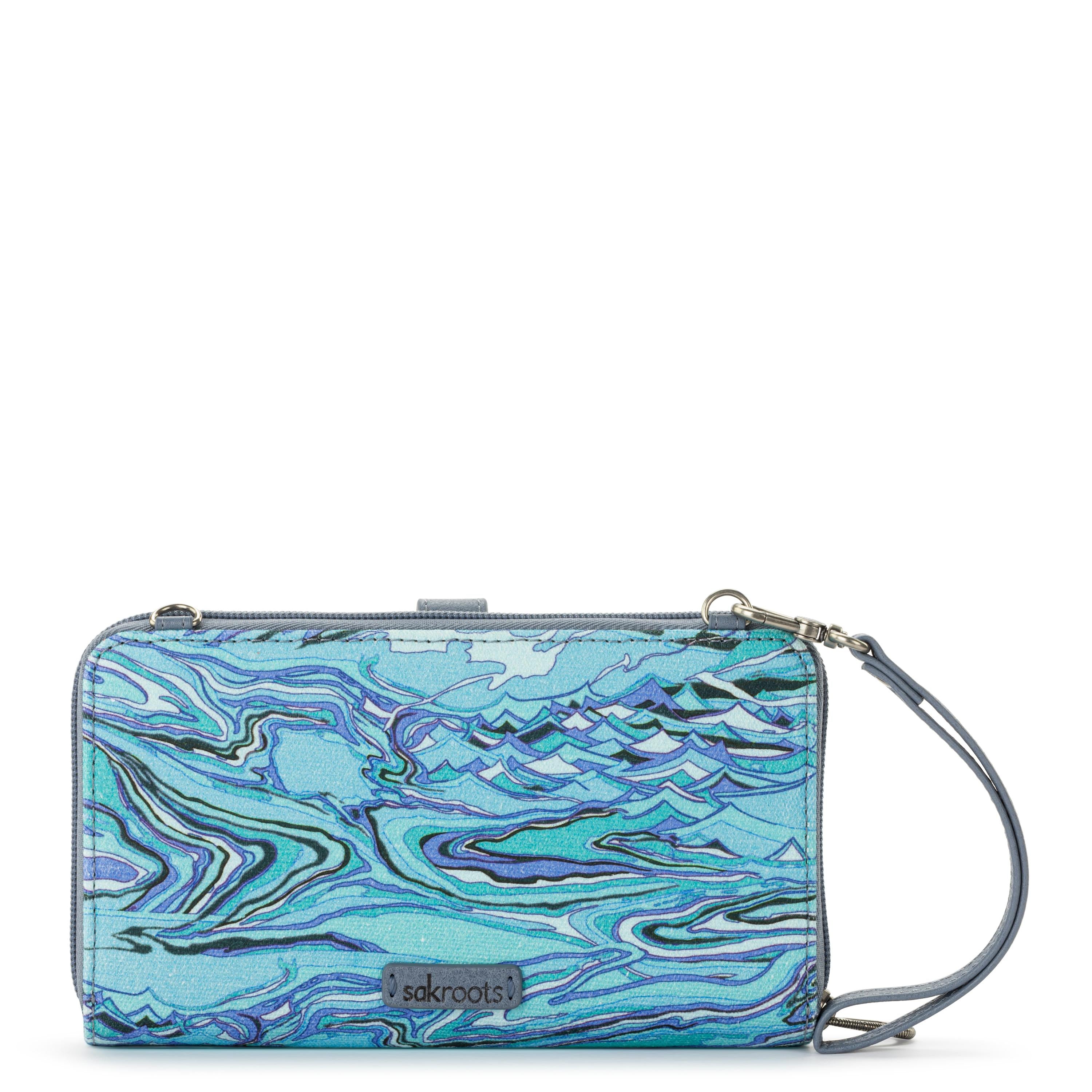 Sakroots Iris Large Smartphone Crossbody - |Canvas - Reef Water Nation|