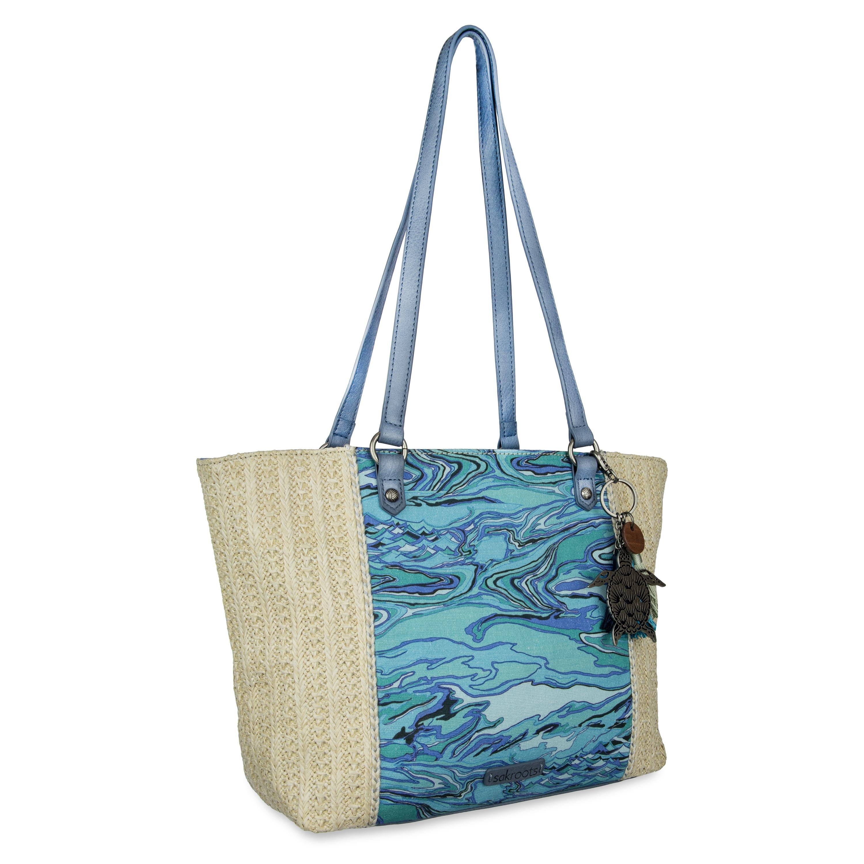 Sakroots Metro Tote - Straw - Reef Water Nation