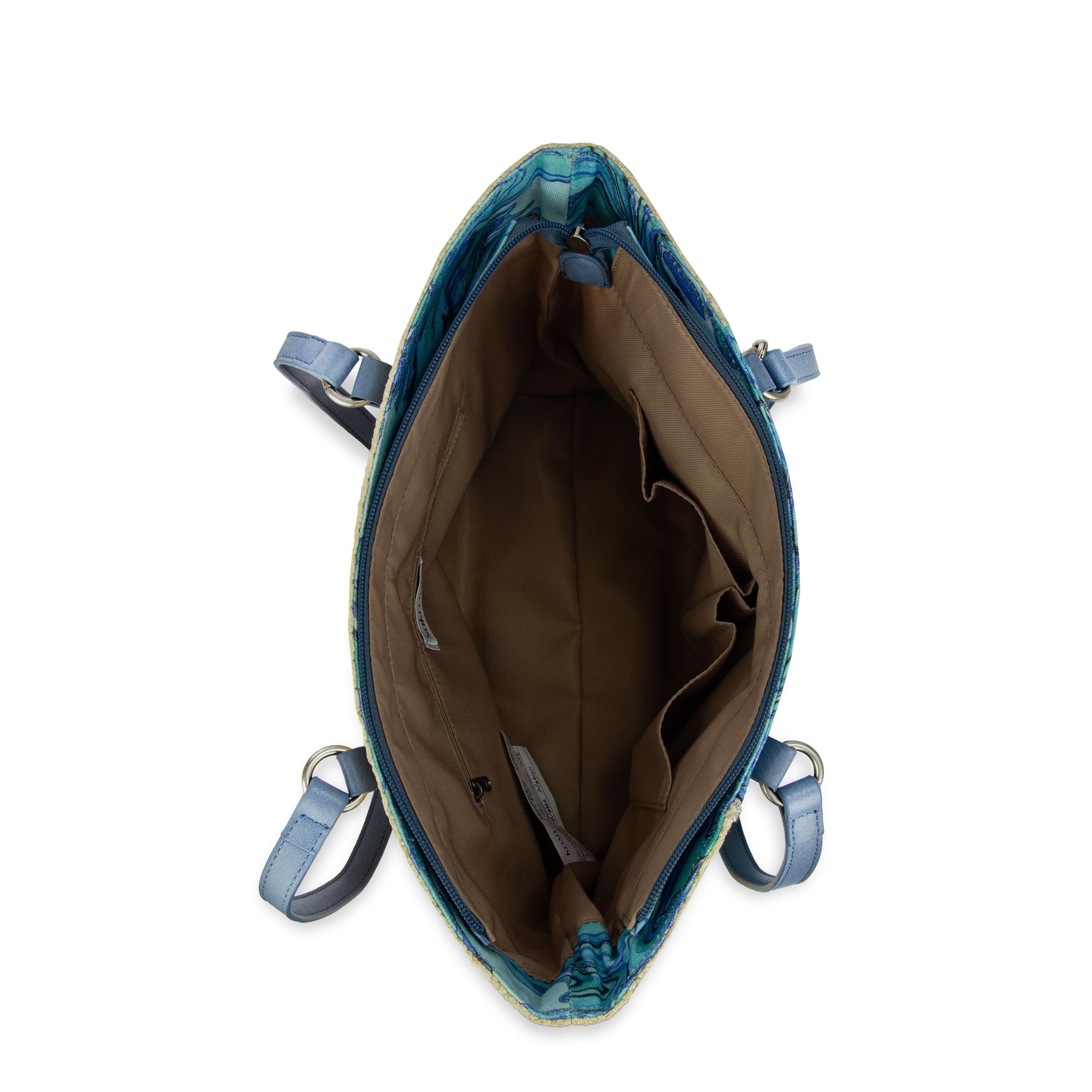Sakroots Metro Tote - Straw - Reef Water Nation