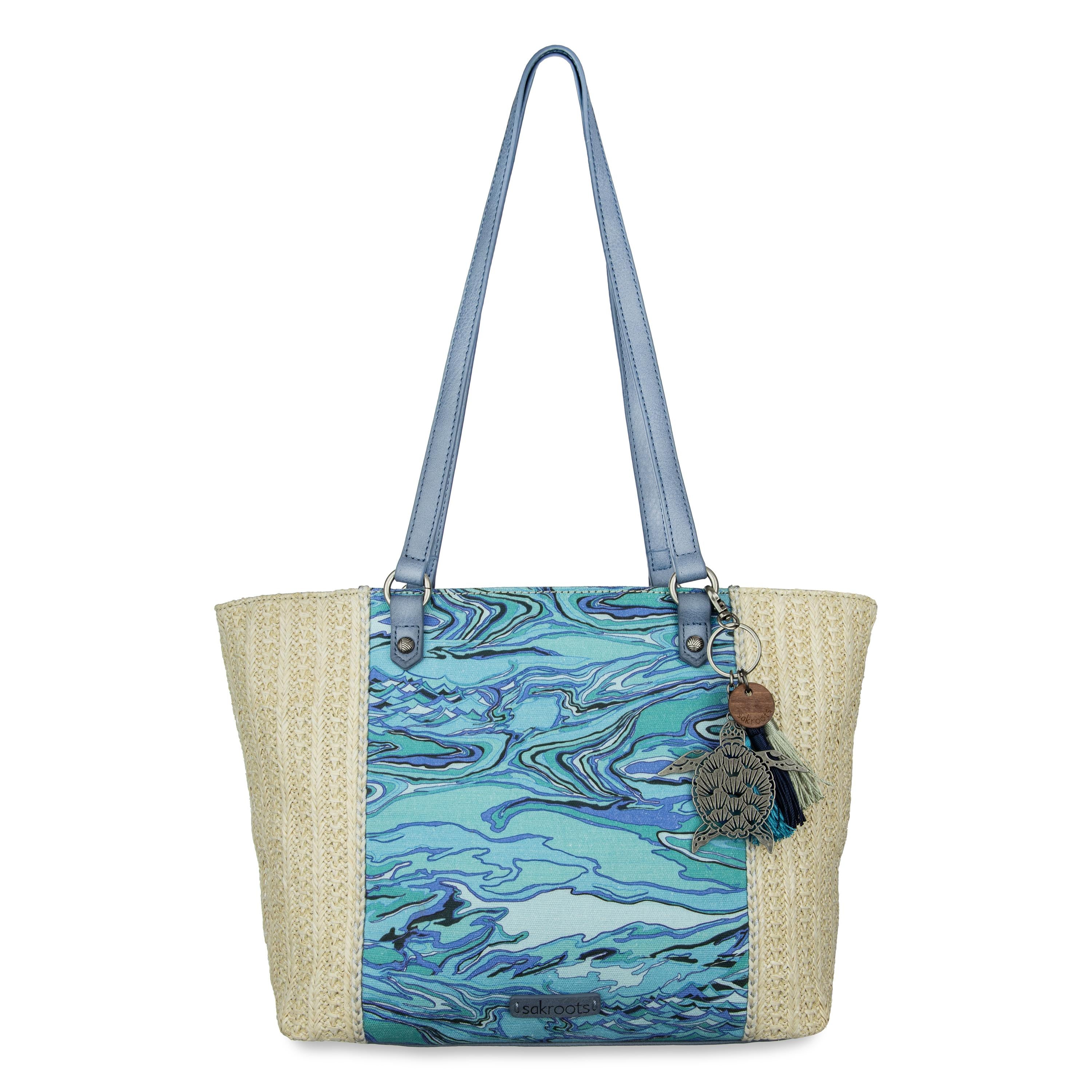 Sakroots Metro Tote - Straw - Reef Water Nation