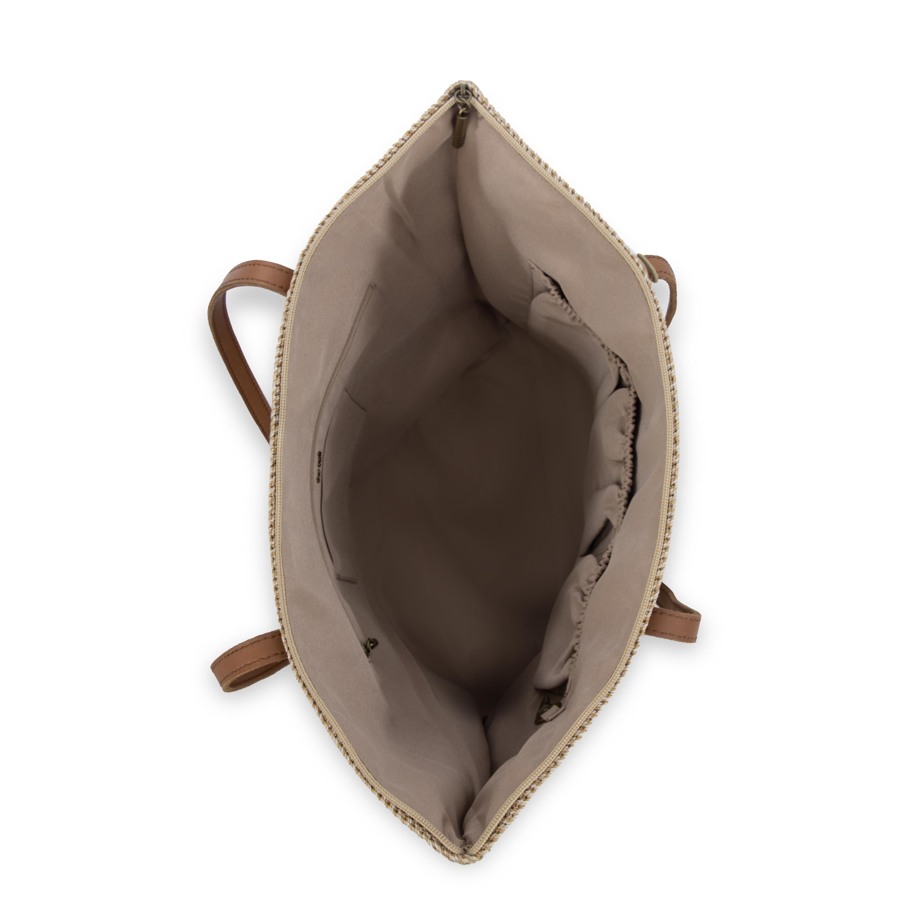 The Sak Faye Large Tote - Hand Crochet - Bamboo Static