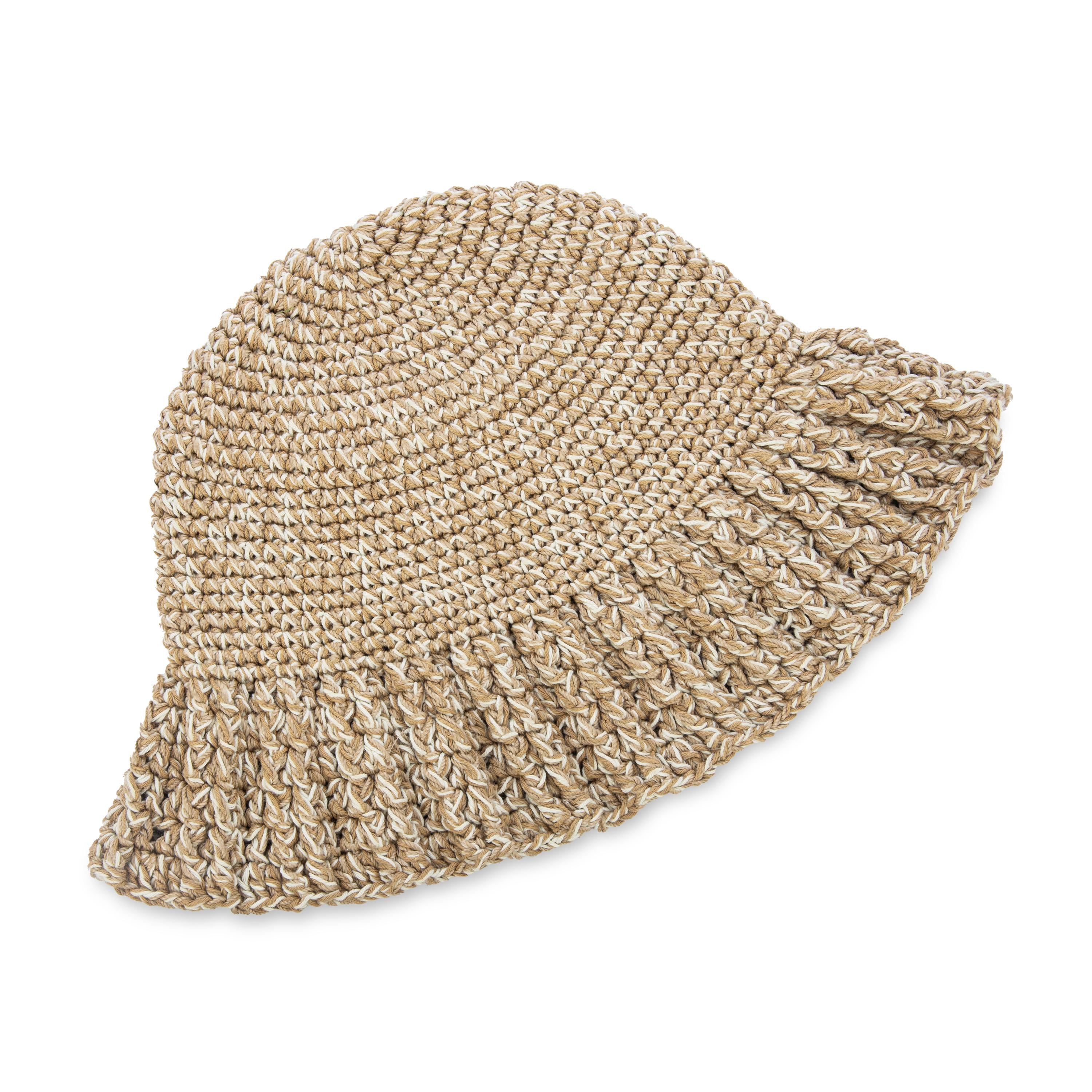 The Sak Lanie Bucket Hat - Hand Crochet - Bamboo Static
